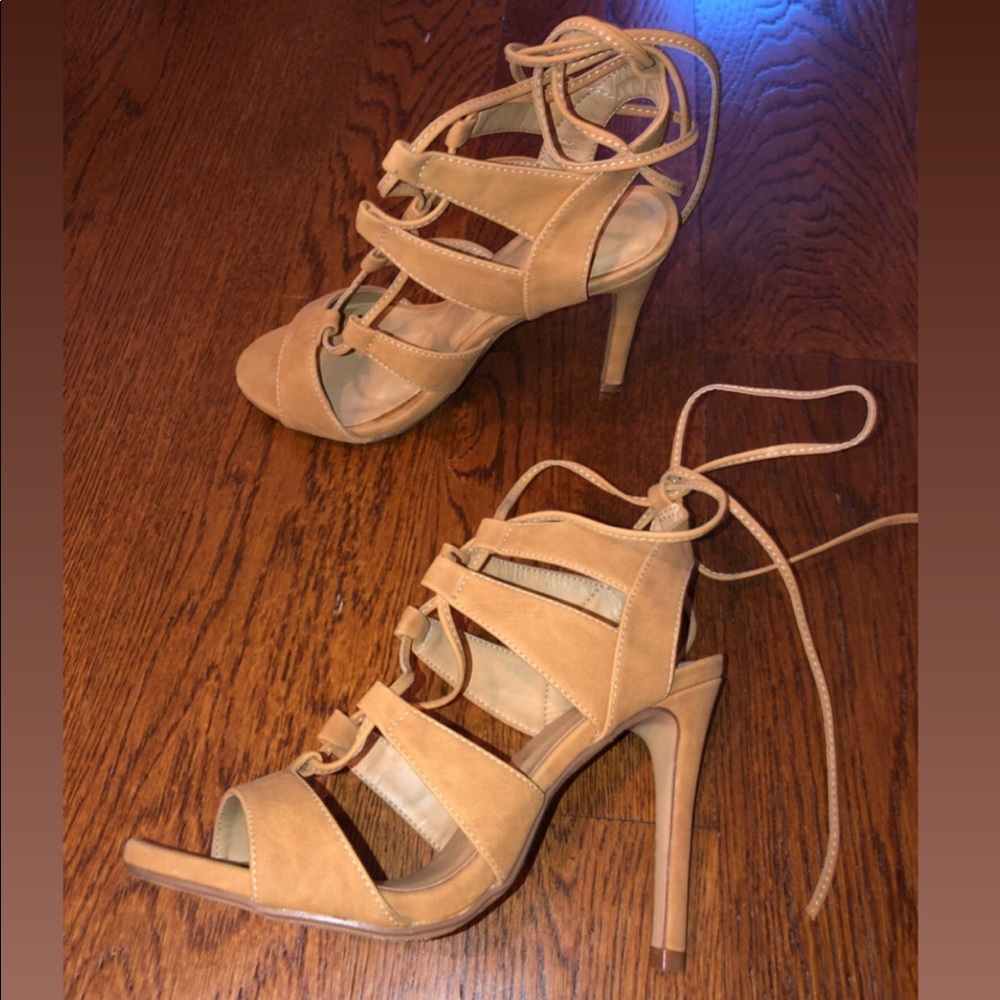 Strappy heels